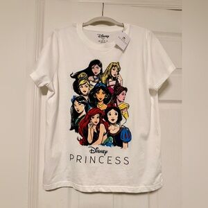 Primark Disney Princess Graphic Tee - White
